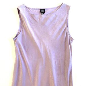 Eileen Fisher dress Women's Medium lavender silk maxi luxury comfort loose
